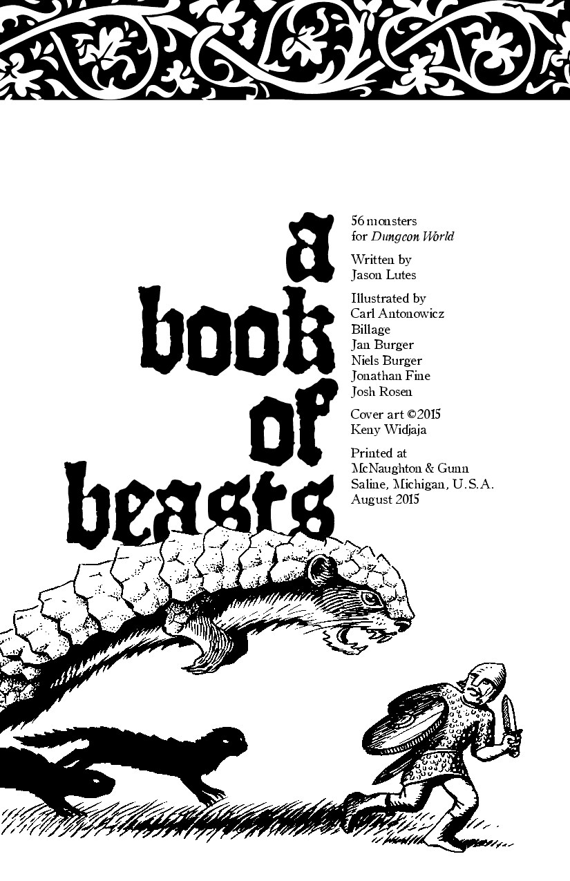 A Book of Beasts